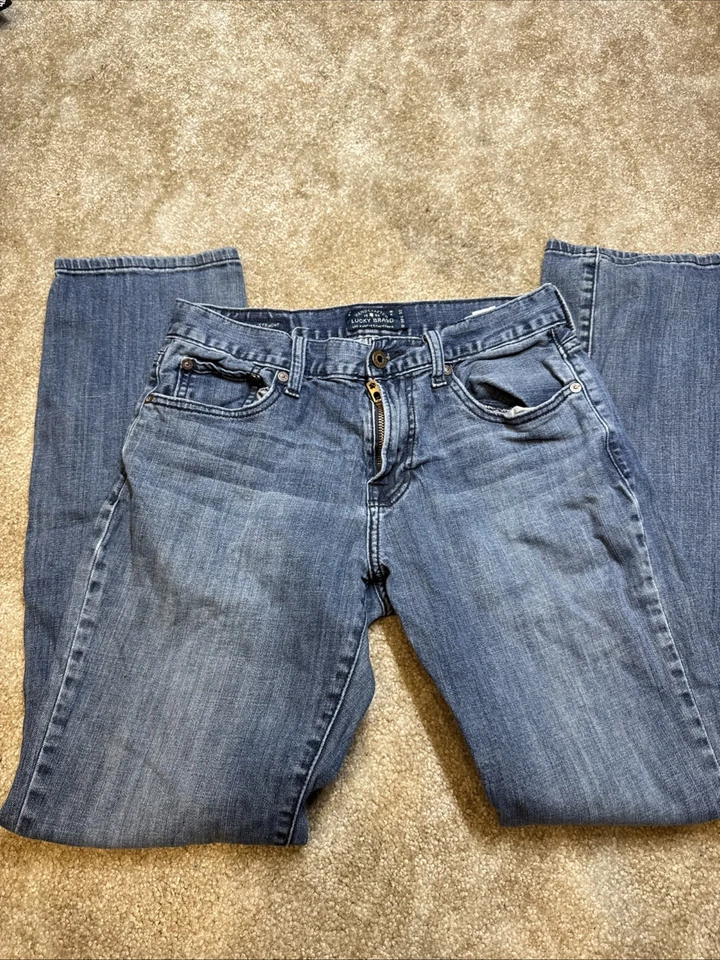 Lucky Brand Jeans 221 Original Straight Denim 30 x 32 Blue Denim Stretch - Image 2 of 4