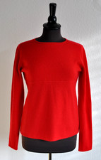 Allude Damen Pullover Feinstrick Kaschmir rot Gr XS S 34/36