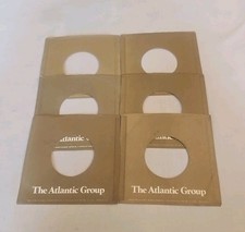 45 RPM 7" RECORD SLEEVES CO. SLEEVE 6 PACK SEE PHOTOS Atlantic Group SLV356