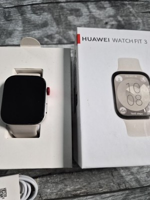 Huawei Watch Fit 3 WHITE 1.82'' 5 ATM AMOLED Bluetooth Android iOS Smartwatch