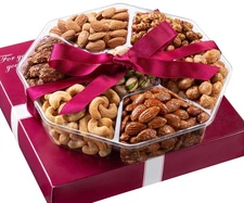 Holiday Christmas Nuts Gift Basket - Extra Large Assortment of Sweet & Roaste