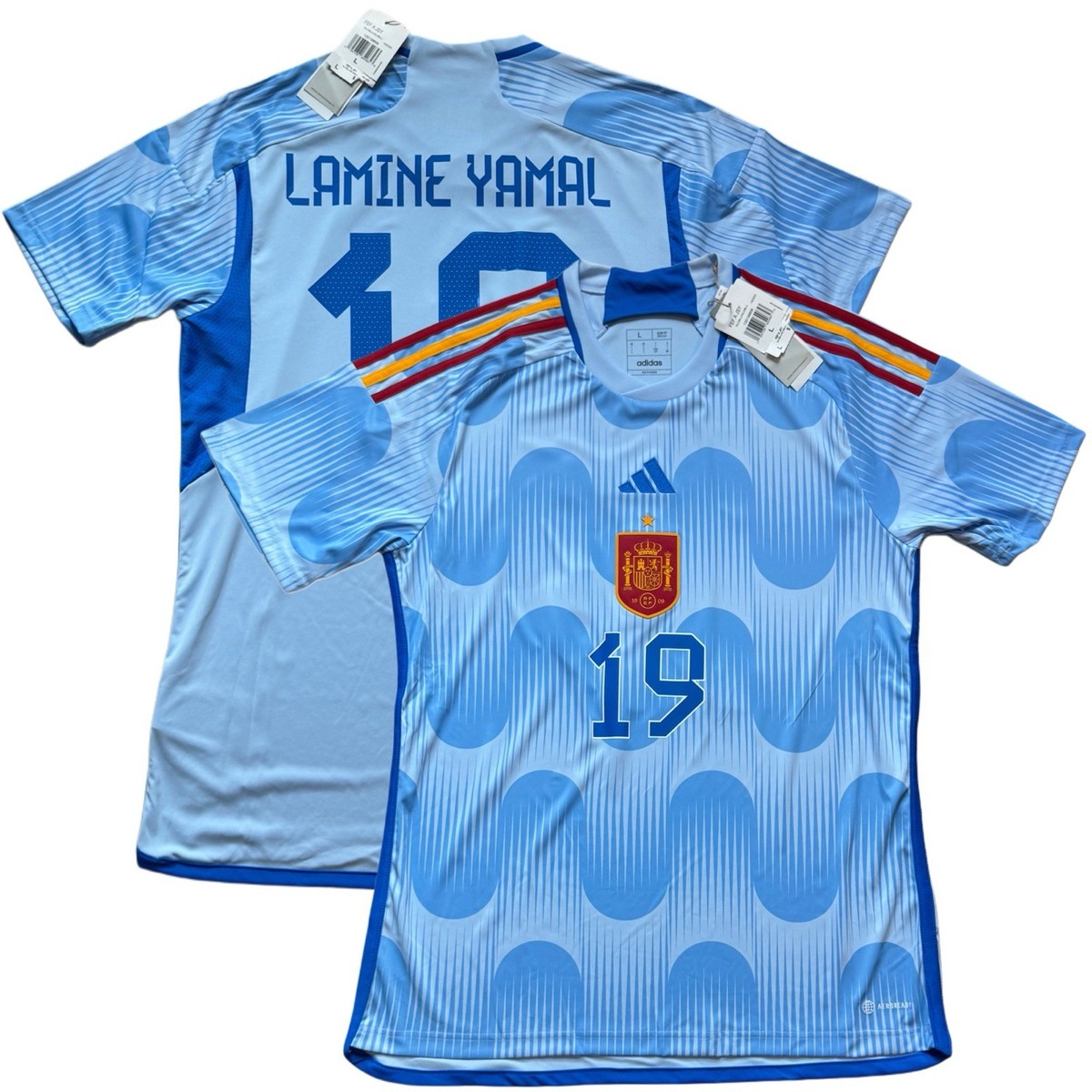 adidas スペイン代表LAMINE YAMAL Mサイズ 19番 adidas 【スピード出荷】アディダス 2024 スペイン代表 #19