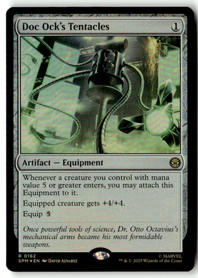 Magic the Gathering MTG Marvels Spider Man No. 0162 Doc Ock's Tentacles Foil