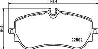 2X Brembo Bremsbelagsatz, Scheibenbremse P 85 172 FüR MAN VW