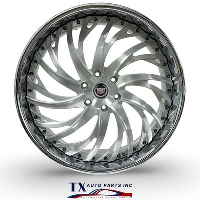 24x10'' for CADILLAC ESCALADE 3pc Forged Wheels 6x139.7 / 6x5.5 with floating cap