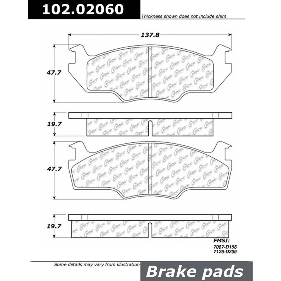 Kit de pastillas de freno y rotores delanteros OE para Volkswagen Jetta Volkswagen 1980-1984 Foto 4 de 4