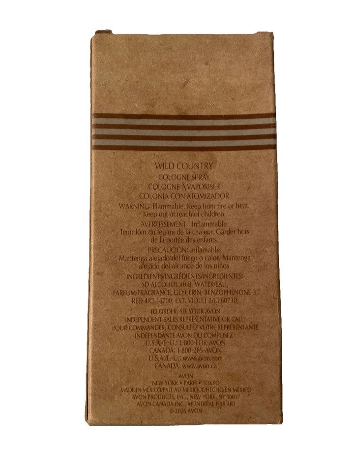 Avon wild country cologne spray 3 fluid oz original box - Image 3 of 3