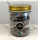 Jewelry Mystery Jar 1.04 lb Lot Vintage Modern Costume Jewelry Crafts