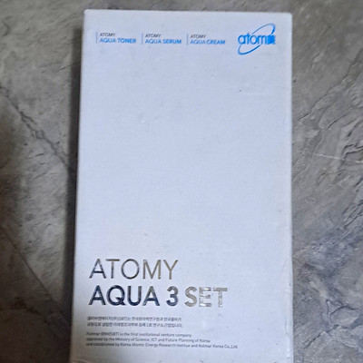 Atomy Aqua Skin Care Set for Face - Toner, Serum & Cream (3-Piece)