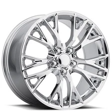 F18x8.5/R19x8.5" Staggered Corvette C7 Wheels FR 22 Z06 Chrome OEM Replica Rims
