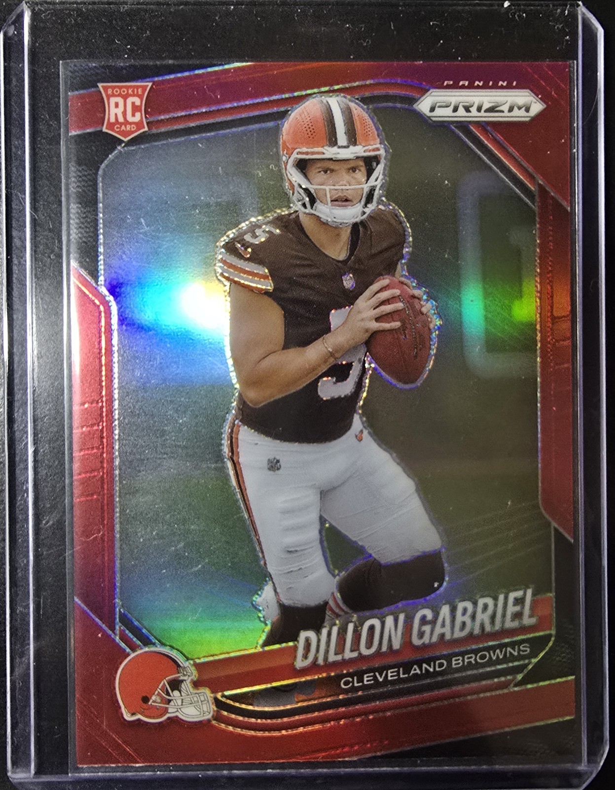 2025 Panini Prizm DILLON GABRIEL Red Prizm SSP Case Hit Rookie #372 Browns 🔥🔥