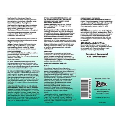 8 Ct Protex Ultra Surface Disinfectant Wipes Lemon Scent 75 Wipes per Canister