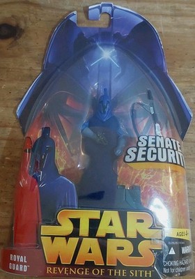 Star Wars Revenge of the Sith ''Blue'' Royal Guard/Senate Security Action Figure 