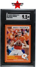2021 Panini Chronicles Draft Picks #58 Trevor Lawrence Score Retro SGC 9.5 .