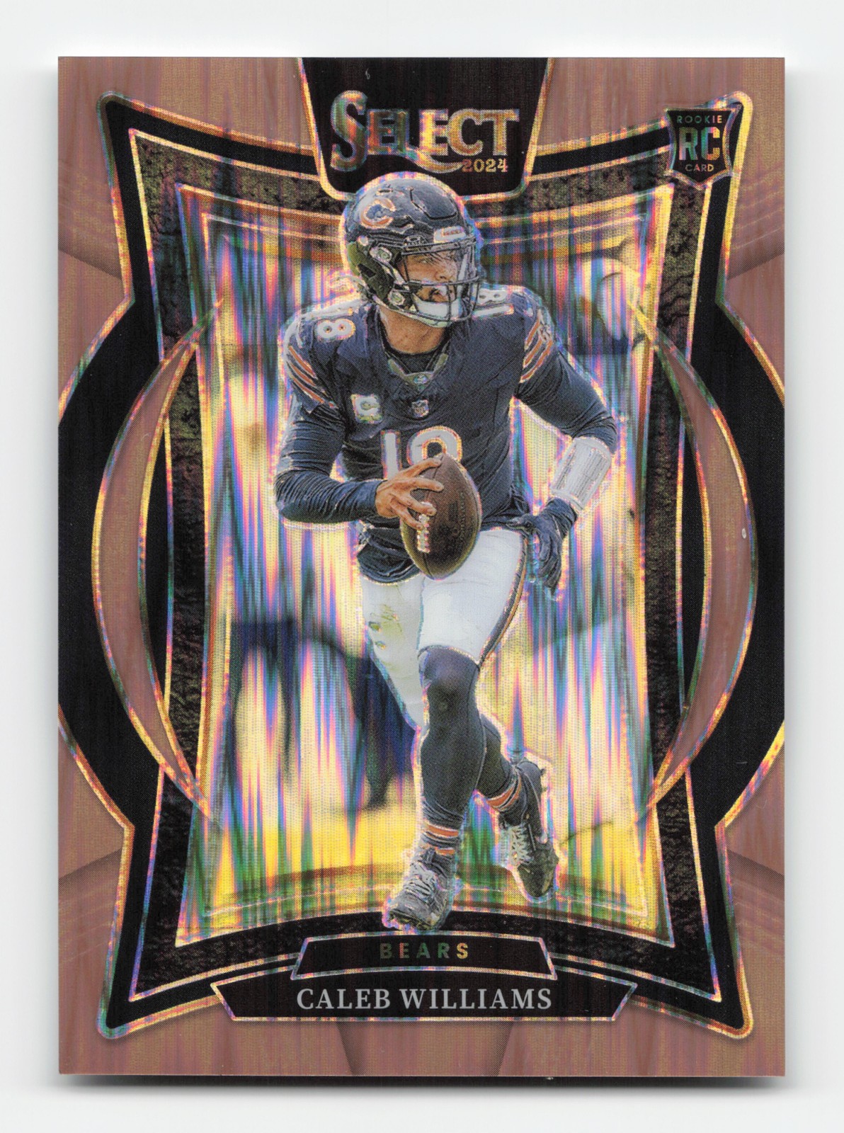 2024 Panini Select #25 Caleb Williams Copper Prizm Shock #/299 RC