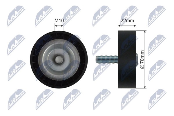 Umlenk-/FüHrungsrolle Keilrippenriemen NTY RNK-ME-088 Kunststoff FüR Mercedes 5-image