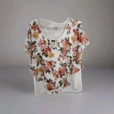 Naif Women's Multicolored Printed Blouse Size 2X