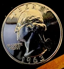 1963 (P) Washington Quarter Gem Proof 90% Silver