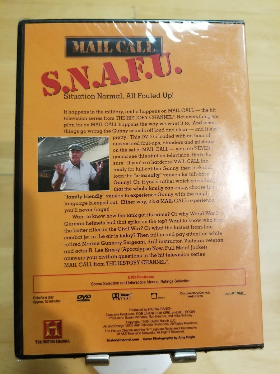 MAIL CALL SNAFU (DVD, 2005) New Sealed, Ships Free