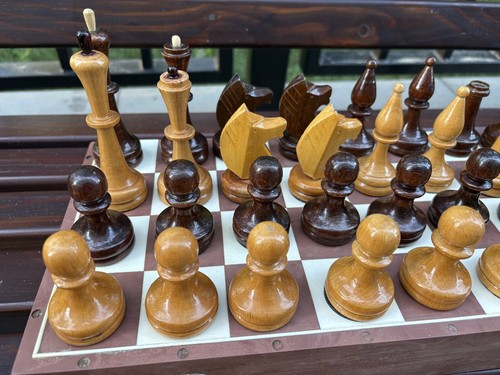 BIG USSR Tournament Wooden Chess set with BIG Plastic board. - Picture 8 of 24