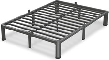 10 Inch King Size Bed Frame, 3500Lbs Heavy Duty Metal Platform with round Corner