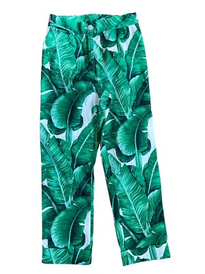 DOLCE&GABBANA★素敵!Cropped llic brocade pants Dolce Gabbana Banana Leaf Cropped Jacket Pants Set 9/10