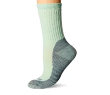 Farm To Feet Jamestown Crew Socks Light Green Women's Small 4-6.5 Merino Wool 