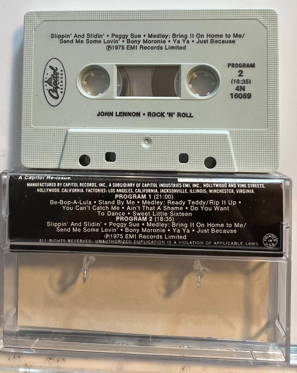 John Lennon : Rock 'n' Roll (Cassette Tape Capitol Records) *Very