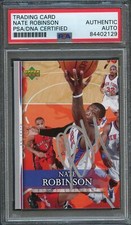 2007-08 Upper Deck First Edition #101 Nate Robinson Signed Rookie Card AUTO PSA