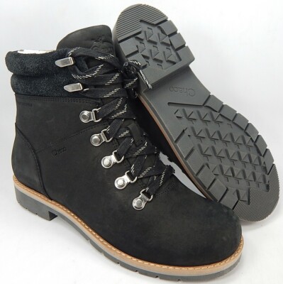 Chaco Cataluna Explorer Sz 7 M EU 37.5 Women's WP Leather Boots Black JCH108342