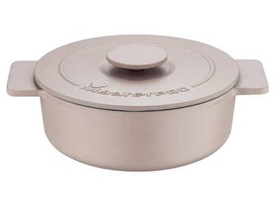 Masterpro Gusseisenschmortopf Eternal, Ø 26cm (beige) - B-Ware neuwertig