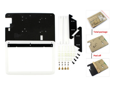 Waveshare High Quality Acrylic Black White Bicolor Case for Raspberry Pi 7'' LCD