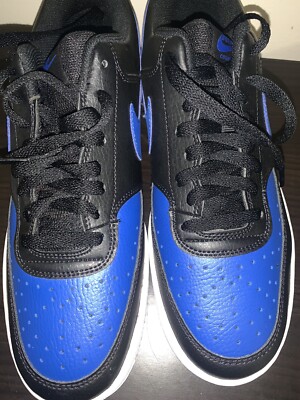 New Nike Court Vision Low Shoes in Blue & Black - Men's Size [10.5] 