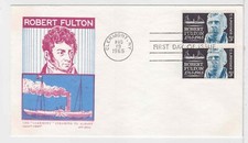 TurtlesTradingPost-&nbsp;Robert Fulton #1270 - 1965 - FDC Cachet Craft Cover