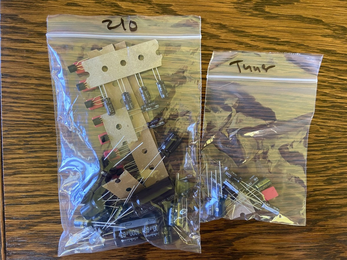 Sansui 210 Complete Rebuild Kit High-Quality Receiver Recap Caps
