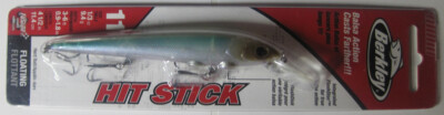 Berkley Hit Stick Stealth Minnow Size 11 1/3oz 4-1/2'' Fusion19 hooks Balsa Actio