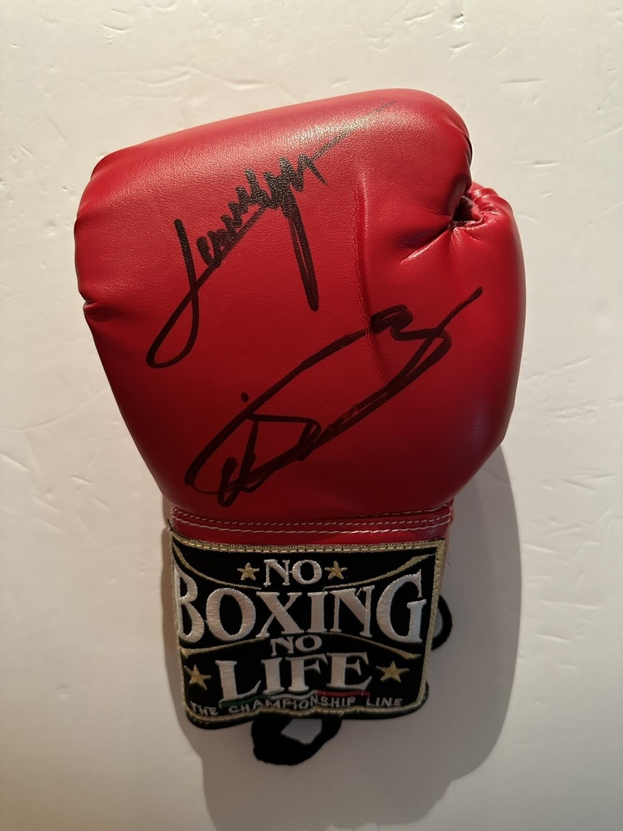 Canelo Alvarez Jamie Munguia Signed 'No Boxing No Life' Glove