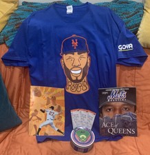 New York Mets Shirt Magazine Shea Stadium Tin Tickets Cyclones Pedro Carlos Amed