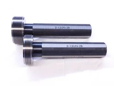 NEW 2" 12 UN 2B THREAD PLUG GAGE 2.0 GO NO GO P.D.'S = 1.9459 & 1.9538