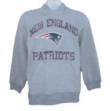 New England Patriots Youth Medium 8 Team Logo Hooded Sweatshirt Pullover