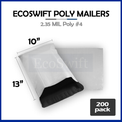 200 10 x 13 EcoSwift Light Poly Mailer Shipping Mailing Packaging Envelope Bags