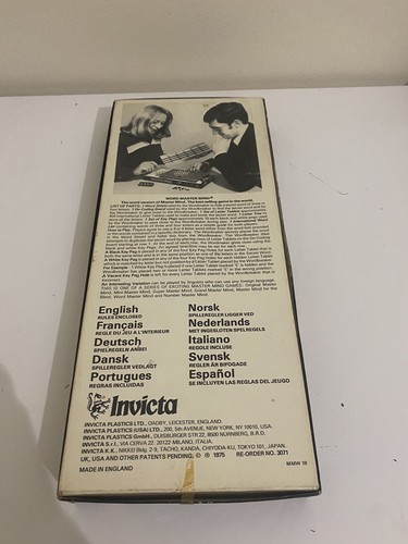 Word Mastermind Board Game Invicta 1975 Vintage Retro - Picture 7 of 7