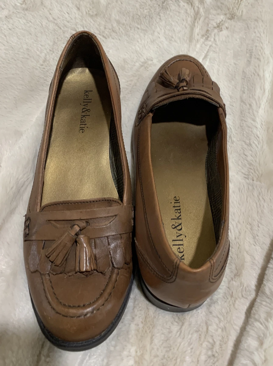 Ladies leather loafers size best sale 6