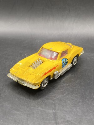 Corgi Toys Corvette Stingray #337 Yellow Lazybones Vintage