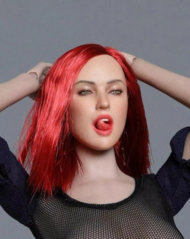 1:6 Girl Head Sculpt with Tongue for 12" PHICEN Hot Toys Kumik TBL SHF Figures