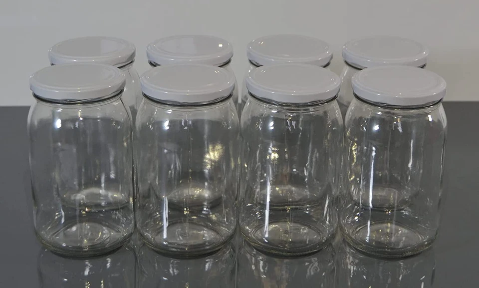 24 stk Einweckgläser 900 ml Deckel Weiß Einmachglas Vorratsgläse Einmachgläser - Bild 1 von 1