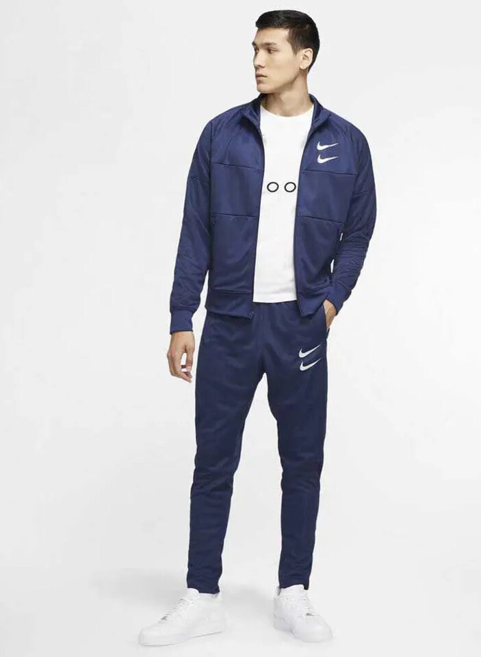 Nike Swoosh Tricot tracksuit set men’s medium M joggers full zip sportswear rare