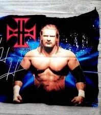 wrestling-wwe-fun-fabric-scrap-triple-h-big-print-13-x-12-inch-new