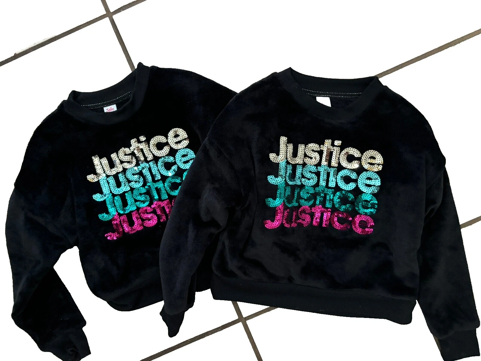 Suéteres Justice Negro Para Niñas