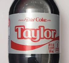 Share A Coke with + Diet variations 2025 Personalized Gift Cola Bottle 20oz  x1